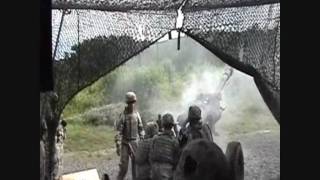 M119A2 10 Round fire mission at USMA. A 4 320th Far M119 Fire Mission