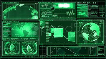 Technology Interface Computer Data Screen Gui. Stock Footage
