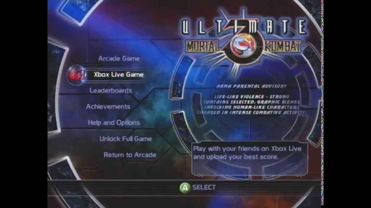 Ultimate Mortal Kombat 3 (Xbox 360 2006) - Online Multiplayer 2018 