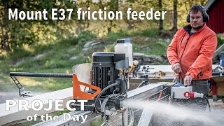 Mount Logosol E37 autofeeder