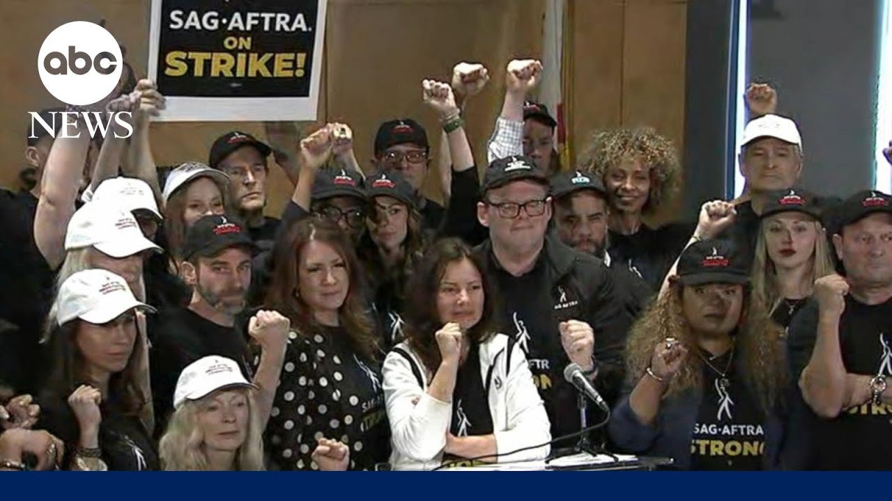 Hollywood actors on strike