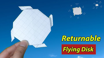 How to make returnable disk, flying paper shield, best notebook disk 📀 (Returned)