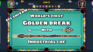 GOLDEN BREAK WITH INDUSTRIAL CUE || ONE SHOT WIN || 9 BALL POOL !!! ❤️🎱 screenshot 5