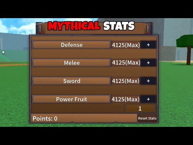 Mythical Stats Build  King Legacy 