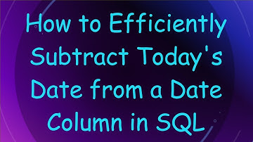 How to Efficiently Subtract Today
