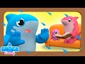 Rain Rain Go Away | Baby Shark version - Good Behavior for Kids | Nursery Rhymes | Shark Academy