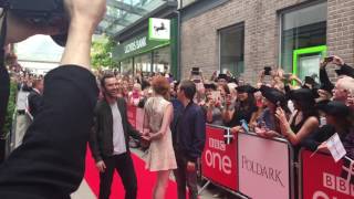 The stars of Poldark take to the red carpet in Cornwall