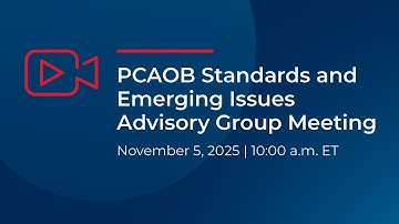 11/5/25 Standards and Emerging Issues Advisory Group Meeting (Part 1 of 2)