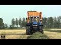 www.trekkertrekker.nl - Gras oprapen met Loonbedrijf Bogers + New Holland TM190 + VMR Veenhuis