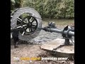 This innovative waterwheel generates clean electricity from a river.