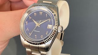 New 36mm Watch&Style Case! [Arabic Datejust Seiko Mod] - YouTube