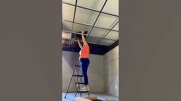 Oxford drop ceiling tiles in bronze