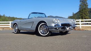 1962 Chevrolet Corvette Roadster 327 CI 340 HP 4 Speed Silver & Ride My Car Story with Lou Costabile