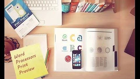 ECDL Word Processing Print Preview