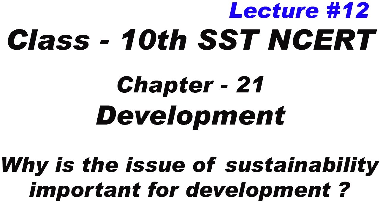 why-is-the-issue-of-sustainability-important-for-development