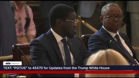 Rencontre avec Trump :  Le discours du Président Bassirou Diomaye Faye