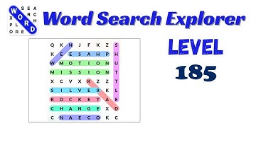 Word Search Explorer Level 185 Answer 🔍 | Step-by-Step Guide | Go Answer