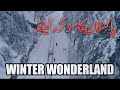 Snowy Road To Nathia Gali |  Murree Snowfall 2018 | Drone in Snow Fall 4K | Amazing Pakistan