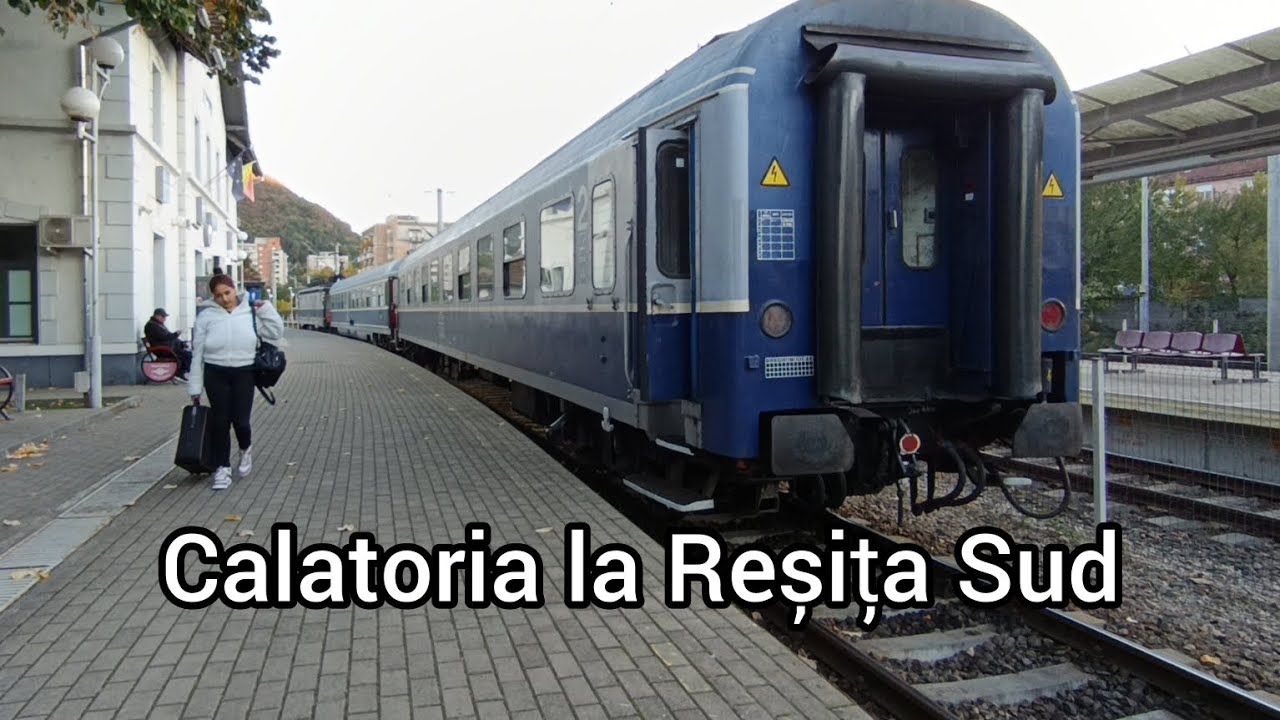 Calatoria cu trenul R9169 de la Reșița Nord la Reșița Sud.