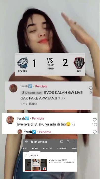 Ferah Amelia Live nanti sore di yt