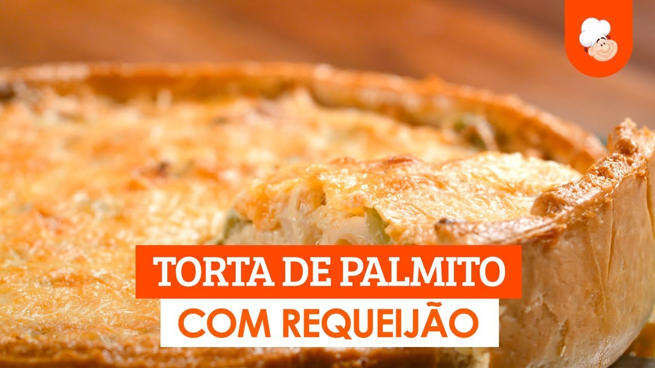 Torta de palmito com requeijão — Receitas TudoGostoso