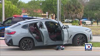 Police officers investigate shooting in Lauderhill