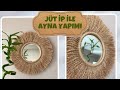 Jüt İp İle Ayna Yapımı | Kendin Yap | DIY | Mirror With Jute Rope