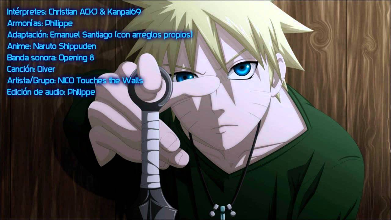 Naruto Shippuden Opening 8 Diver Lyrics