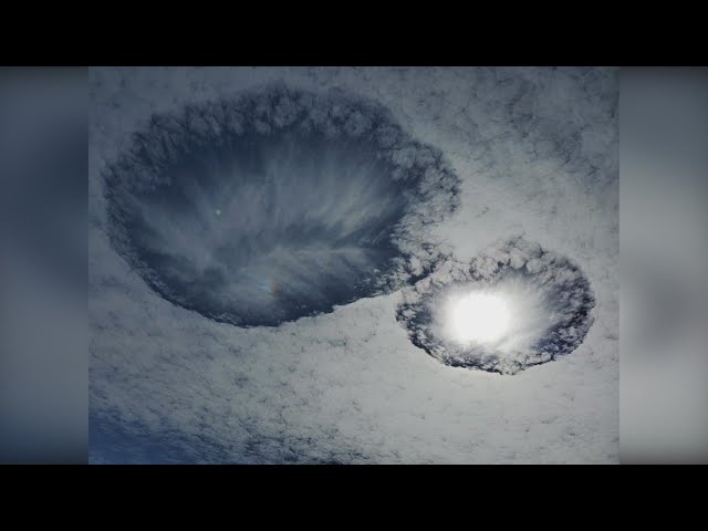 What are hole-punch clouds, aka fallstreak holes?