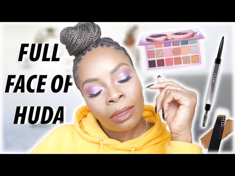Testing Out Huda Beauty's New Bomb Brows  & a full face of  Huda Beauty too!