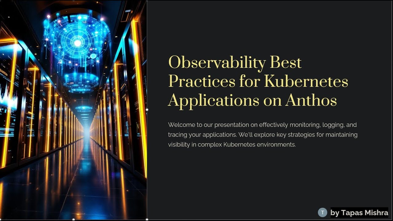 SRE - Observability Best Practices for Kubernetes Applications on ...