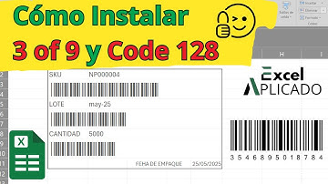 🔎 Códigos de Barra en Inventario: Cómo Instalar 3 of 9 y Code 128 en Excel