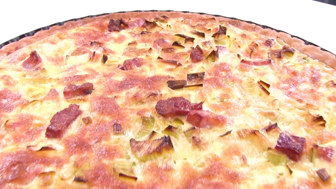 Margot gătește quiche cu bacon și praz