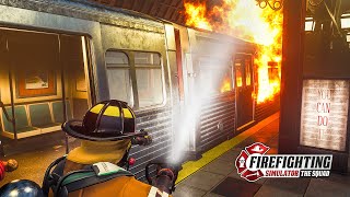 U-Bahn in Brand | Firefighting Simulator #9 | Feuerwehr Simulator - The Squad screenshot 3
