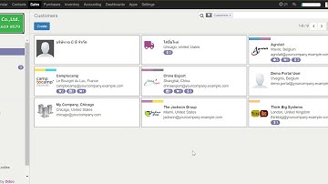 การสร้างข้อมูล Customer , Contacts & Addresses ใน Odoo