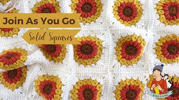 Crochet The Continuous Join As You Go Solid Granny Square Method