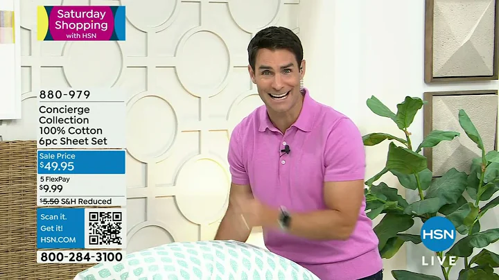 Concierge Collection 100% Cotton 6piece Sheet Set