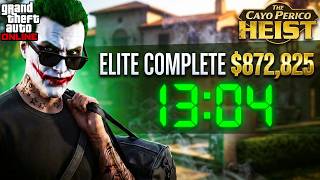 ⏱️ 13:04 CAYO PERICO SOLO ELITE RUN! FULL STEALTH 😱 | GTA Online