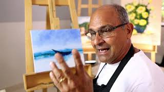 Como pintar uma marinha tom sobre tom com azul e branco Professor Costerus