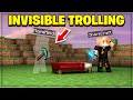 BedWars Trolling with Invisible Potion !!! 😂😂 Minecraft PE In Hindi | Nether Games|McpeHindi