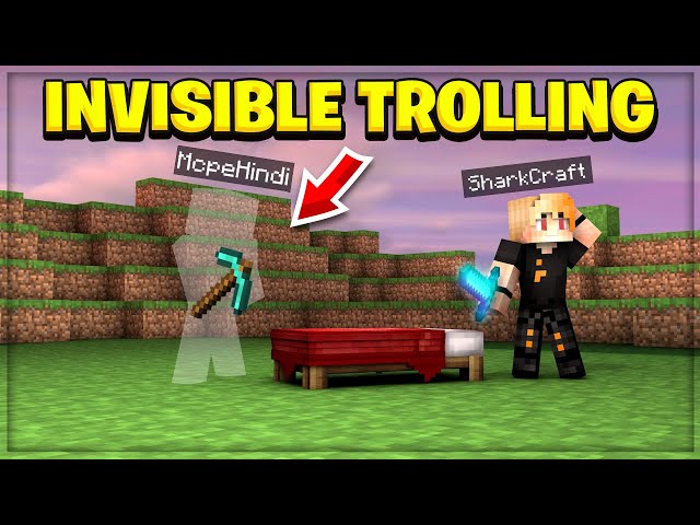 INVISIBLE BED WARS TROLLING! (Minecraft Bed Wars) 