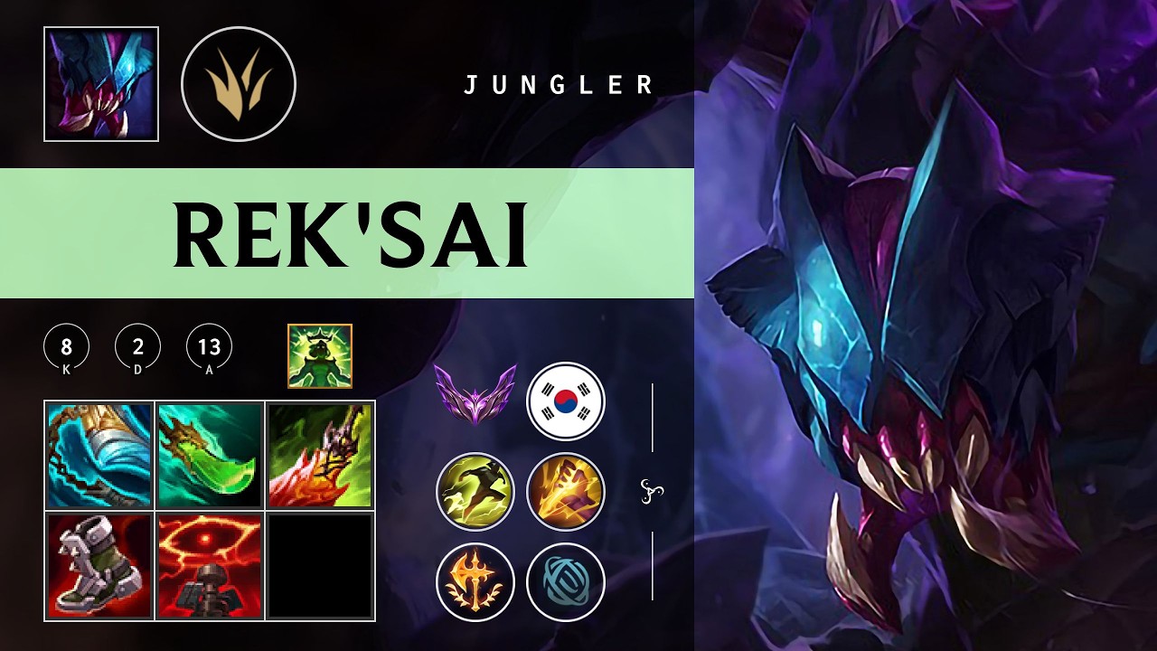 Rek'Sai Jungle vs Lee Sin - KR Master Patch 26.05
