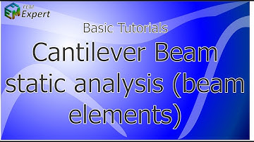 Ansys Tutorial: Cantilever beam static analysis (beam elements) #6