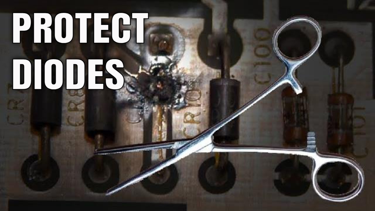 Protect Diodes & Transistors While Soldering Hemostat As Heat Sink