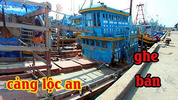 Cảng LỘC AN,Ghe Rập Ghẹ Kêu Bán Không Ai Mua Nhìn Thấy Mà Sót.