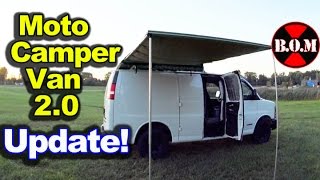 Moto Camper Van 2.0 Update - New Mods - What Worked - Tiny House