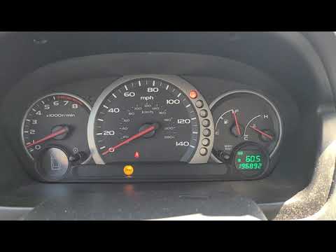 2005 Honda Pilot flashing D drivers light problem - YouTube