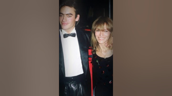 Anthony DELON & Nathalie DELON. Son & Mother.