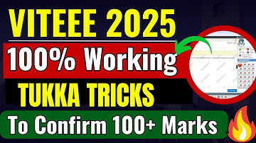 VITEEE 2025 Exam : Special TUKKA tricks to score 100+ Marks🔥How to get Category-1 CSE in VIT Vellore