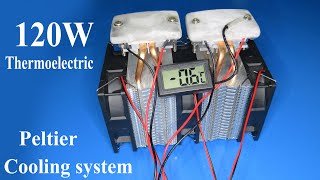 144W Thermoelectric Peltier cooling system testing for Refrigerator